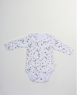 Öz. Nynm-1662 1-3Y Ay Yıldızlı Çıtçıtlı Badi Öz. Nynm-1662 1-3Y Ay Yıldızlı Çıtçıtlı Badi