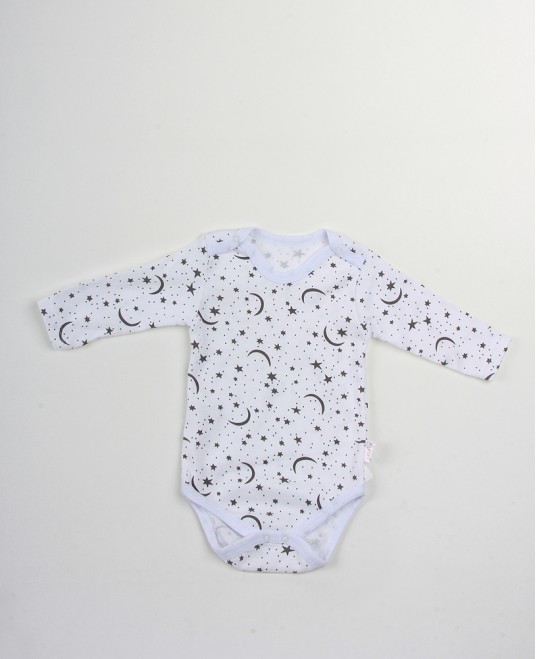 Öz. Nynm-1662 1-3Y Ay Yıldızlı Çıtçıtlı Badi
